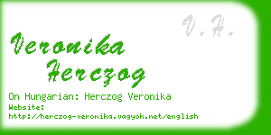 veronika herczog business card